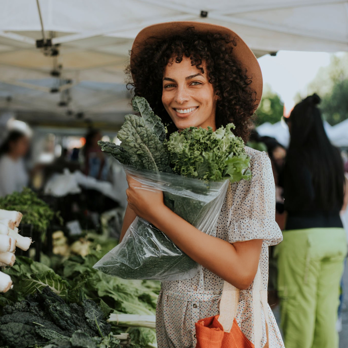 Hands collaboratively designing sustainable packaging solutions